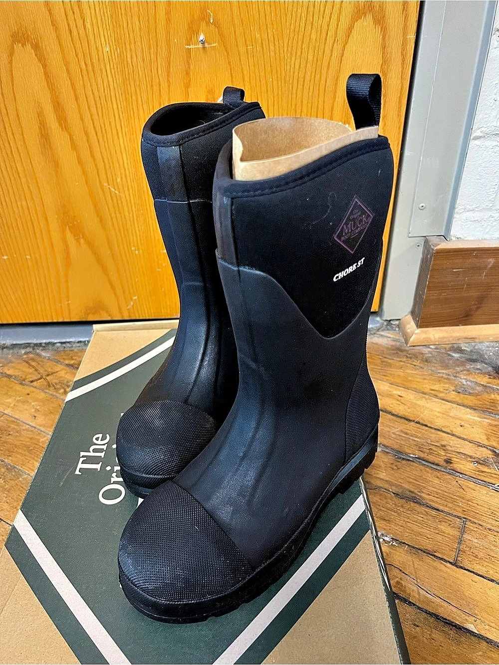 The Original Muck Boot Company Chore Classic Tall Women's Black Steel Toe Boots